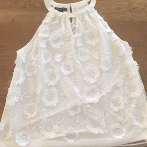 White embellished camisole